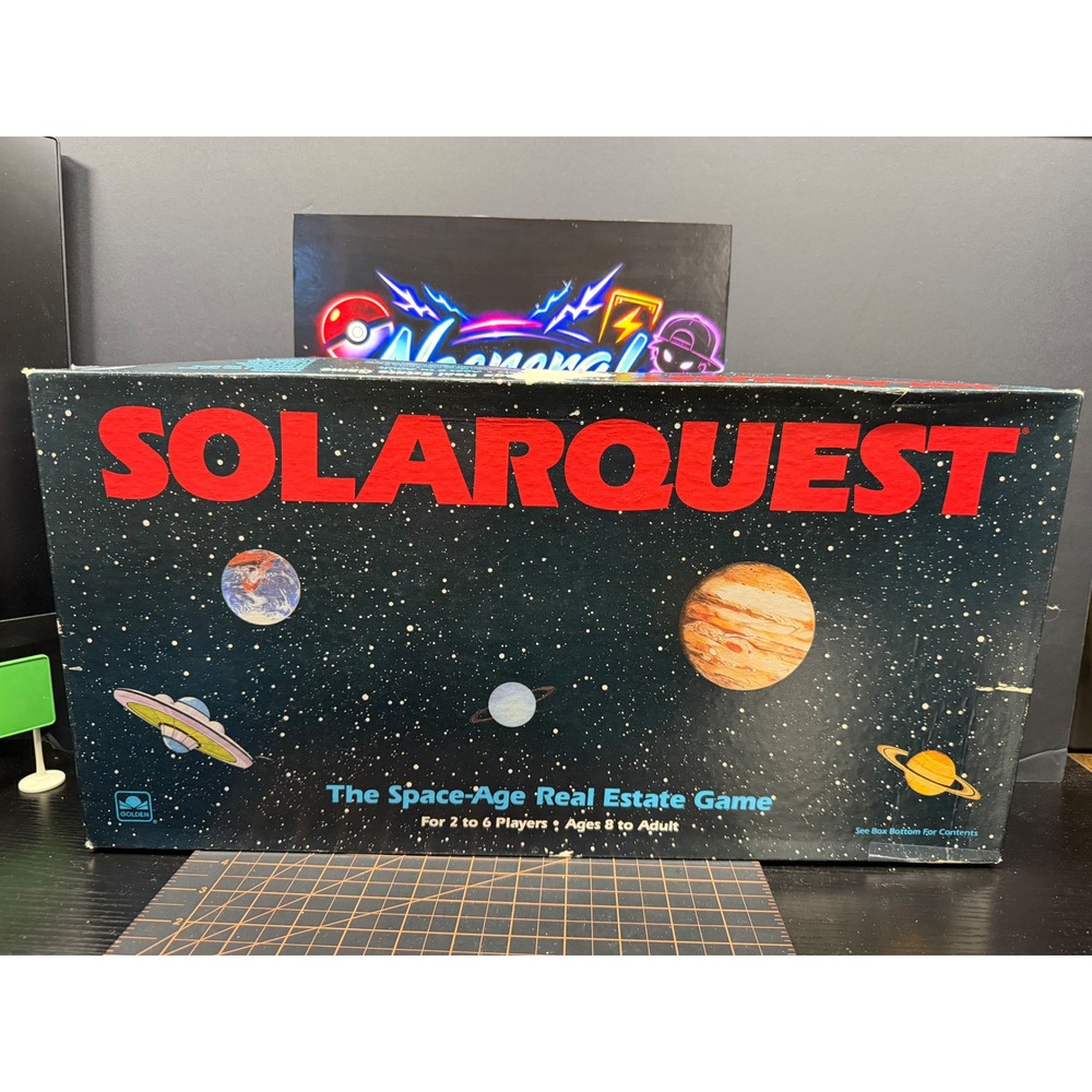 Solarquest The Space-Age Real Estate Game 1986 Golden Vintage *Complete*